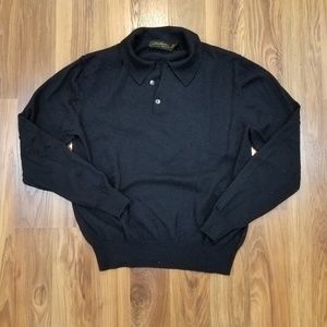 Eildon Hills Merino Sweater - Black